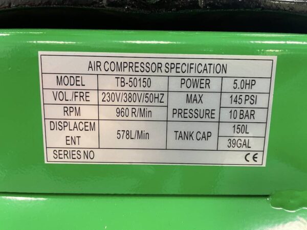 Kompressor-5Hk-Reimdrevet-3fas-10bar-Data
