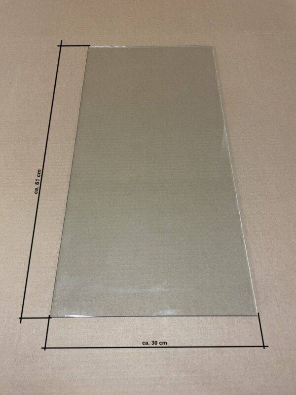 Glassplate for SBC350, SBC420 Dimensjoner