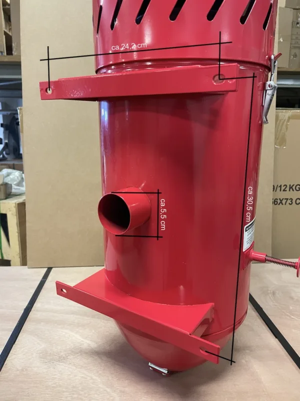 Avsug for sandblasekabinett 350 liter og 420 liter DIMENSJONER